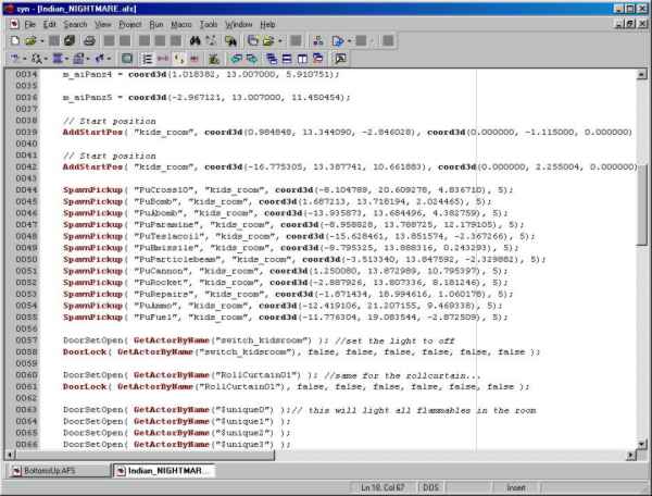The AFS script